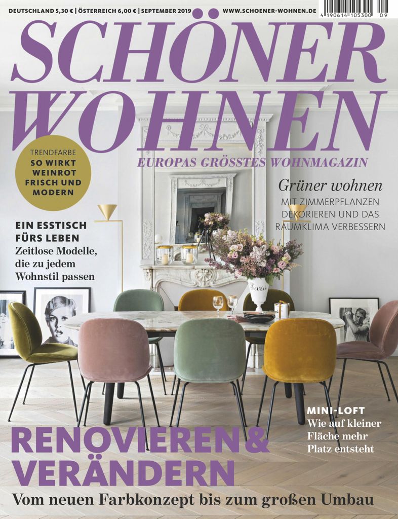 Schöner Wohnen – Aktuelle Ausgabe 2019-09 — Download