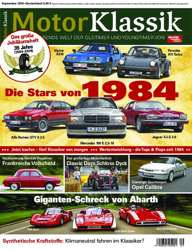 Motor Klassik – aktuelle Ausgabe 2019-09 — Download