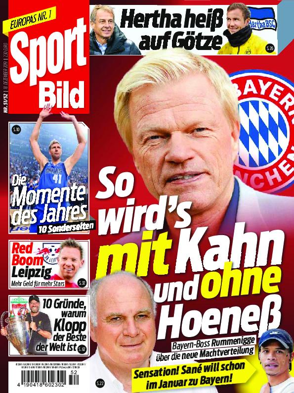 Sport Bild aktuelle Ausgabe 20195152 — Download