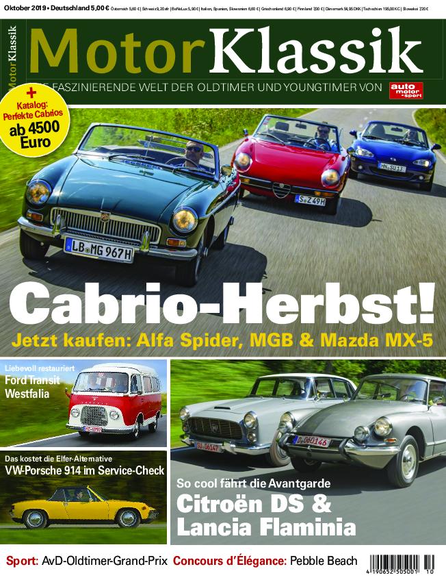 Motor Klassik – aktuelle Ausgabe 2019-10 — Download