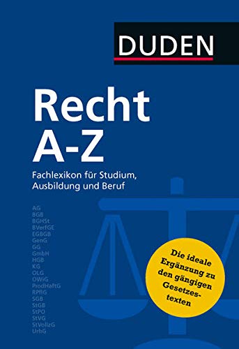 Duden Recht A Z Fachlexikon F R Studium Ausbildung Und Beruf Download