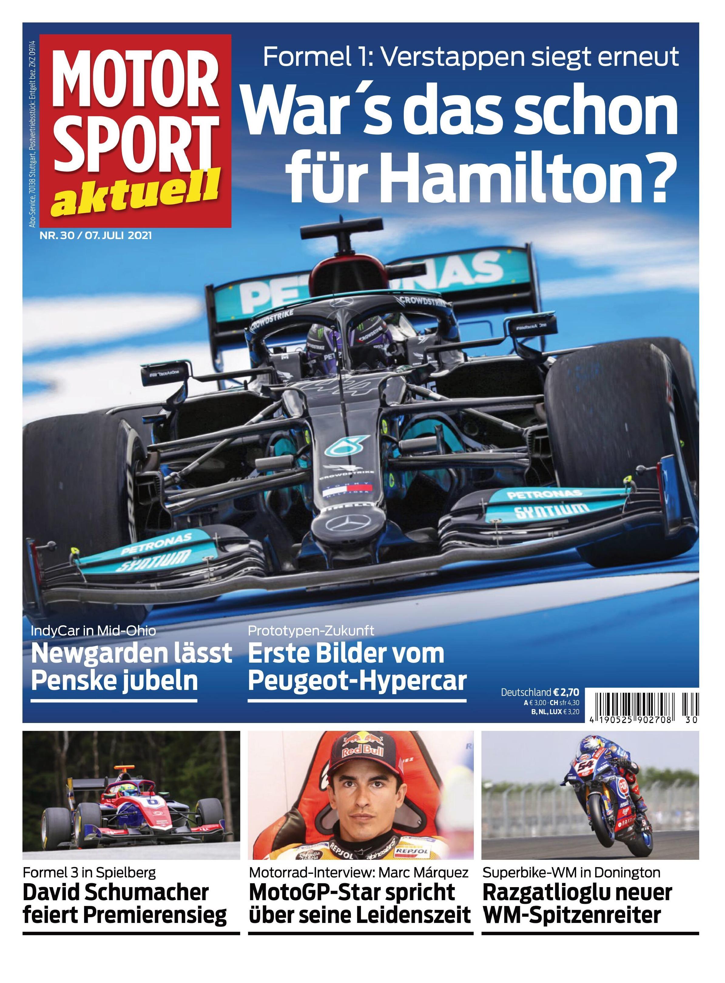 Motorsport Aktuell – aktuelle Ausgabe 2021-30 — Download