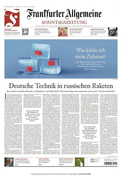 Frankfurter Allgemeine Sonntagszeitung Vom 16 Juli 2023 Download   01 281 